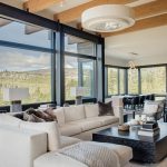 triple glazed panoramic windows in grey frame