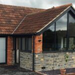 Angled Aluminium Shaped Windows